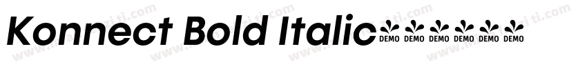 Konnect Bold Italic字体转换